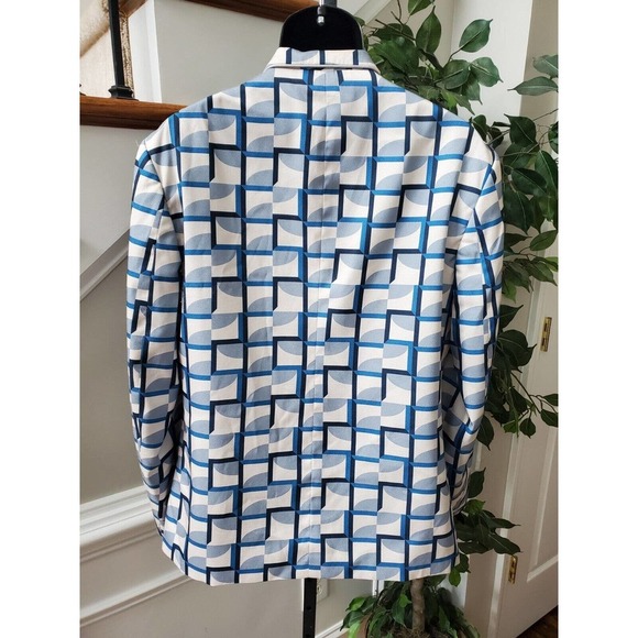 Asos Men Multicolor Polyester Long Sleeve Single Breasted Two Buttons Blazer 42 - Picture 6 of 10